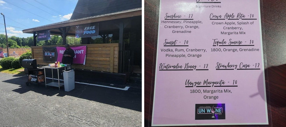 UnWyne Cafe Menu